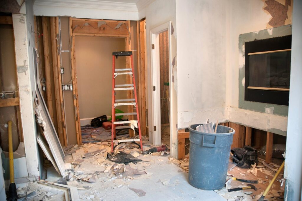 massapequa home renovation debris