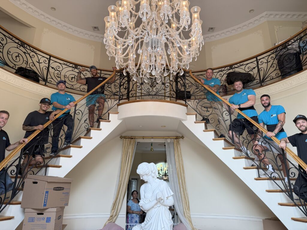 Group of people on staircase